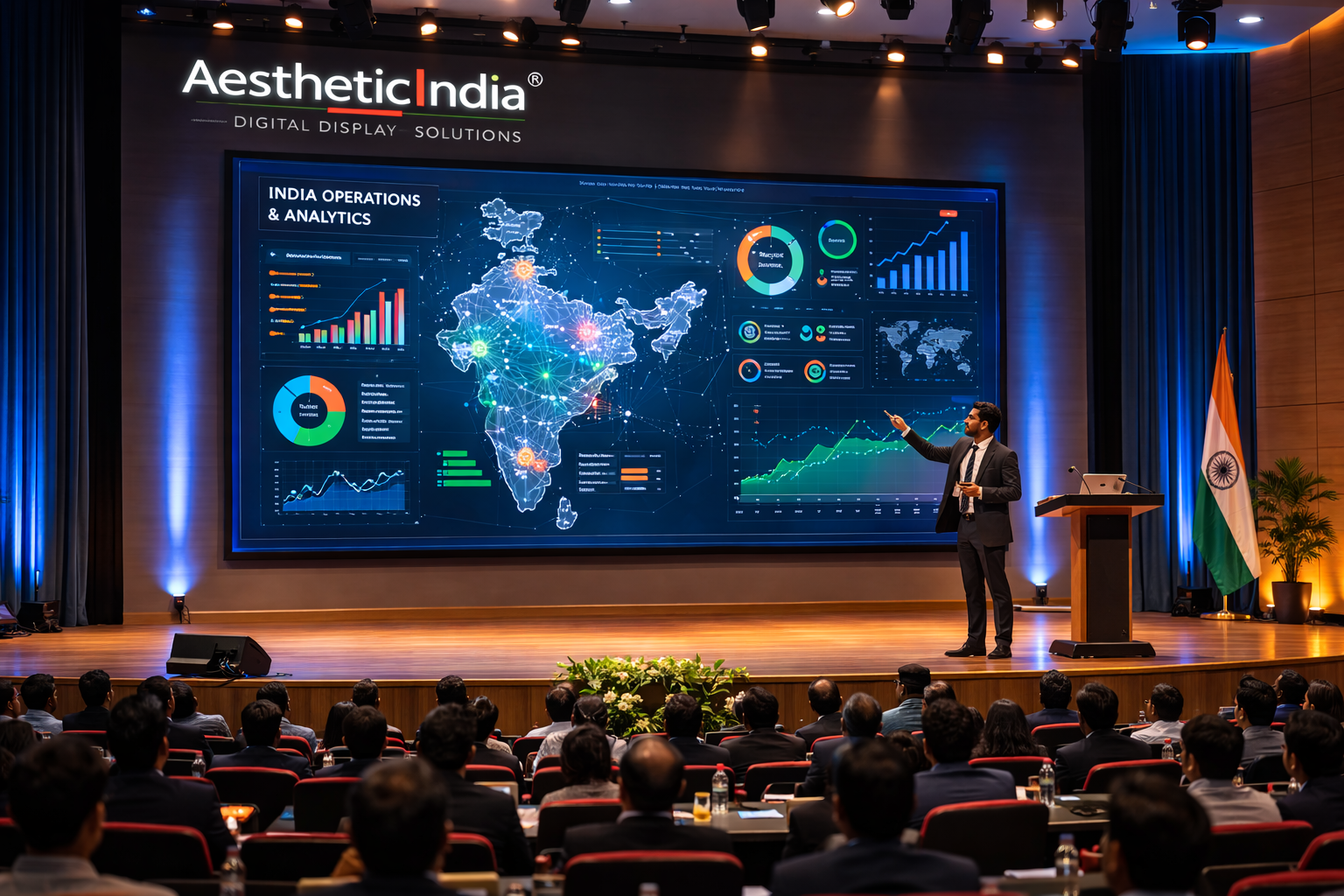 98 inch large interactive panel for auditorium