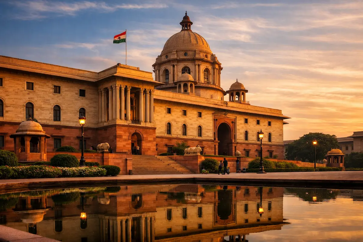 Aesthetic India government digital installation