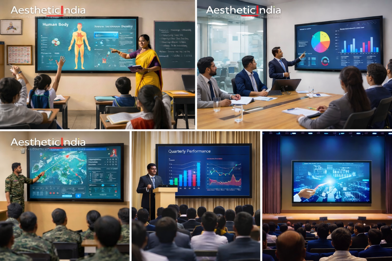 Smart classroom solution India by Aesthetic India