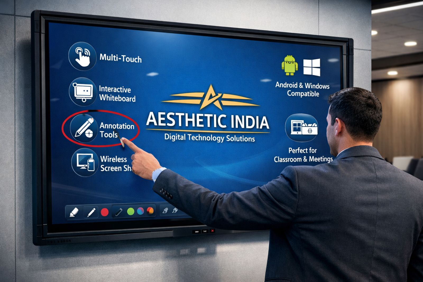 IR Touch Display Manufacturer in India for Government and Corporate Projects