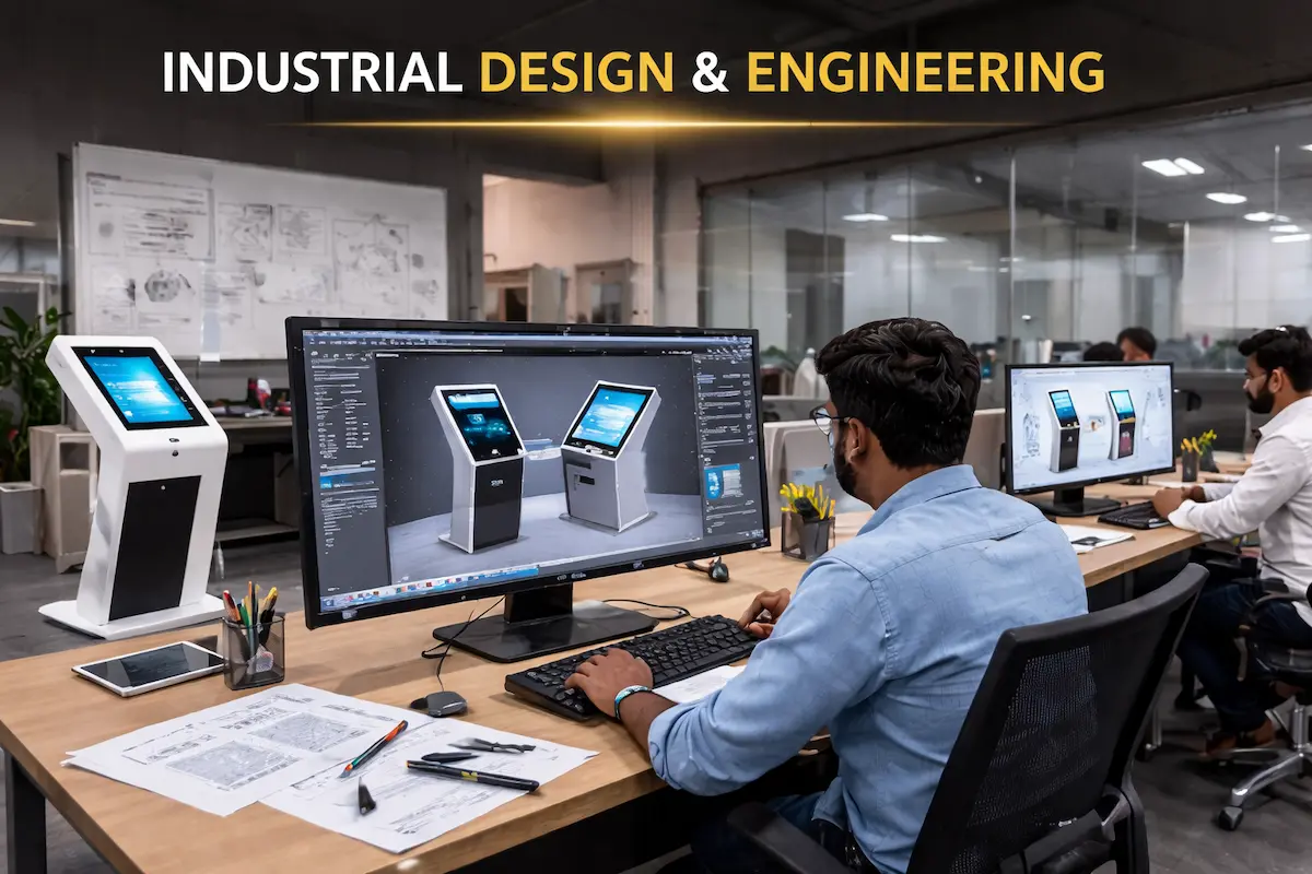 Industrial design for digital kiosk